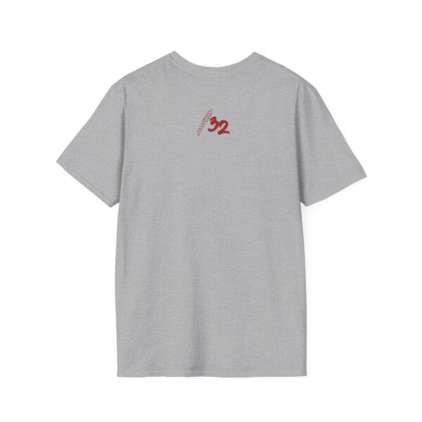 Back view of the grey NY Broadcast TTL Drop Shirt by Slash-32. Stamped with “/32” on the back—built for those who live at the edge of the subnet and the scene.