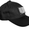 Image of Slash-32 Ladies Snug Black "We Will Resist" Snapback Cap, side view showing the /32 microchip patch and binary design with “We Will Resist” text across the front.