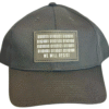 Image of Slash-32 Ladies Snug Black "We Will Resist" Snapback Cap, front view displaying binary code and “We Will Resist” text.