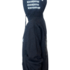 Image of the black FH0 – Knøwn H0st’s Binary Hoodie by Slash-32, side view showing the custom binary signature printed along the hood.