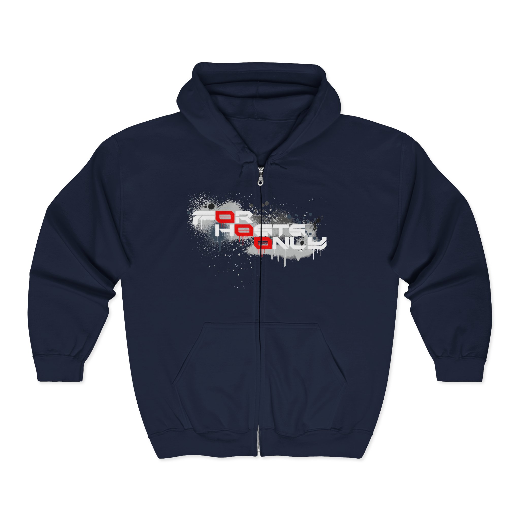 F0r H0sts 0nly™ Unisex Full Zip Hooded Sweatshirt